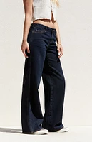 PacSun Dark Indigo Low Rise Baggy Jeans