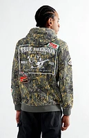 True Religion Big T Buddha Camo Full Zip Hoodie