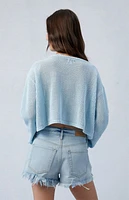 Pacsun Eco Light Indigo Ripped '70s Cutoff Denim Shorts