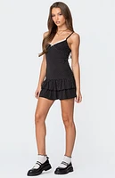 Edikted Cienna Strappy Polka Dot Mini Dress