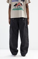 PacSun Black Baggy Cargo Jeans