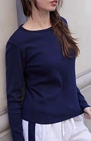 John Galt Black Leah Long Sleeve Top