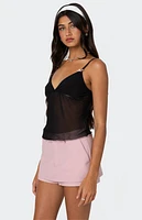 Edikted Harriet Sheer Mesh Top