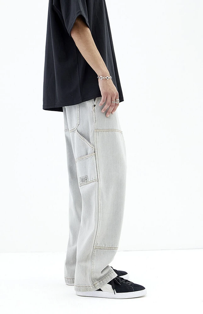 PacSun Gray Wash Baggy Carpenter Jeans