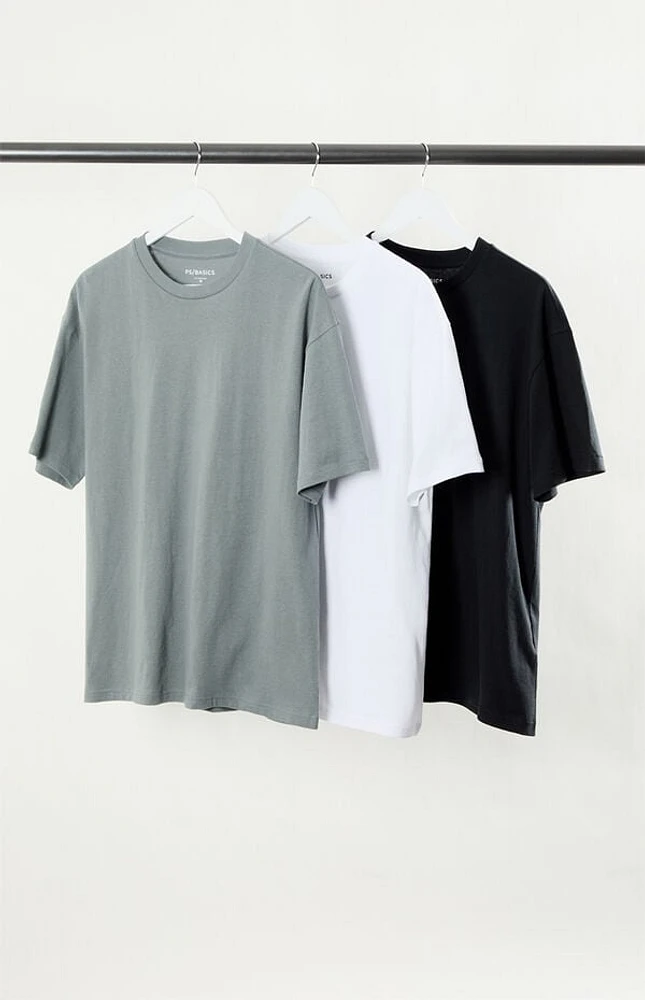 Pacsun 3 Pack Reece Solid Color T-Shirts