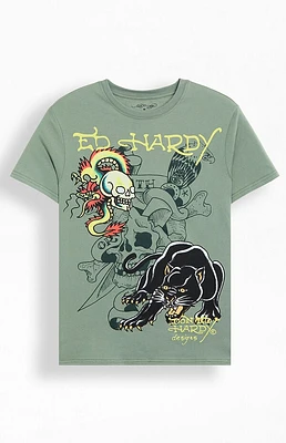 Ed Hardy Dragon Panther T-Shirt