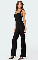 Edikted Bianka Buckle Strap Jumpsuit