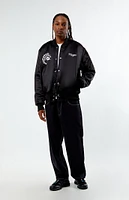 PacSun Underground Records Satin Bomber Jacket