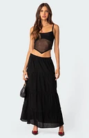 Edikted Cressida Sheer Mesh Tank Top