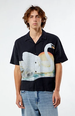 Pacsun Swan Oversized Camp Shirt