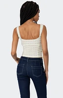 Edikted Textured Bustier Top