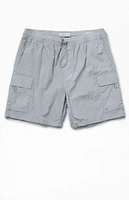 PacSun Gray Nylon Cargo Shorts