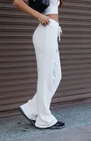 John Galt White Hilary Soft Yoga Pants