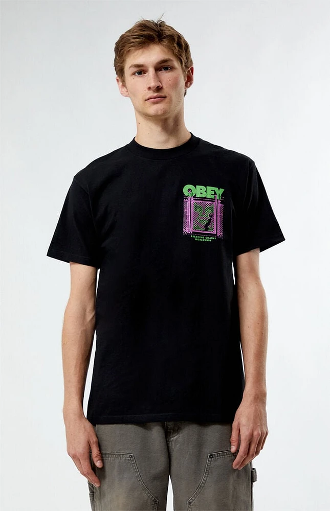 Obey Chain Link Fence Icon T-Shirt