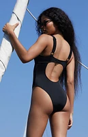 PacSun Eco Black Camilla Keyhole Underwire One Piece Swimsuit