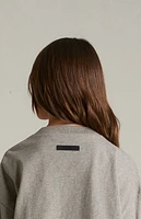Fear of God Essentials Kids Heather Grey University Long Sleeve T-Shirt