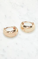 John Galt Dome Hoop Earrings