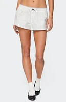 Edikted Lexa Polka Dot Boxer Shorts