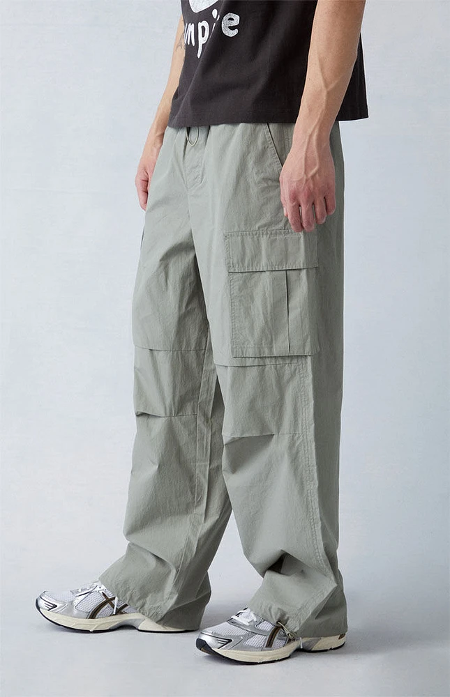 PacSun Olive Canvas Parachute Pants