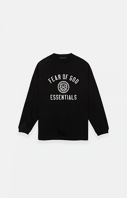 Fear of God Essentials Kids Black University Long Sleeve T-Shirt