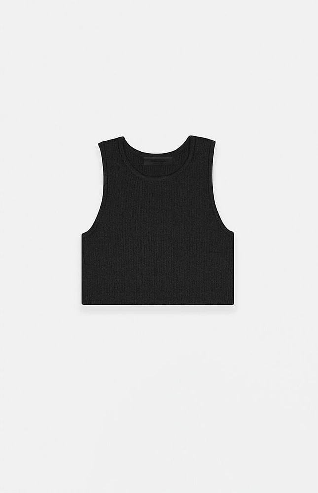 Fear of God Essentials Women's Black Sport Sweater Knit Tank Top