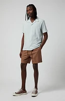 PacSun Brown Cole Cotton Volley Shorts