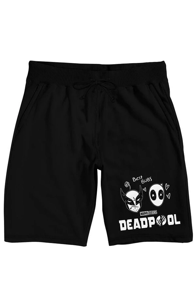 Deadpool and Wolverine Head Pen Art Shorts