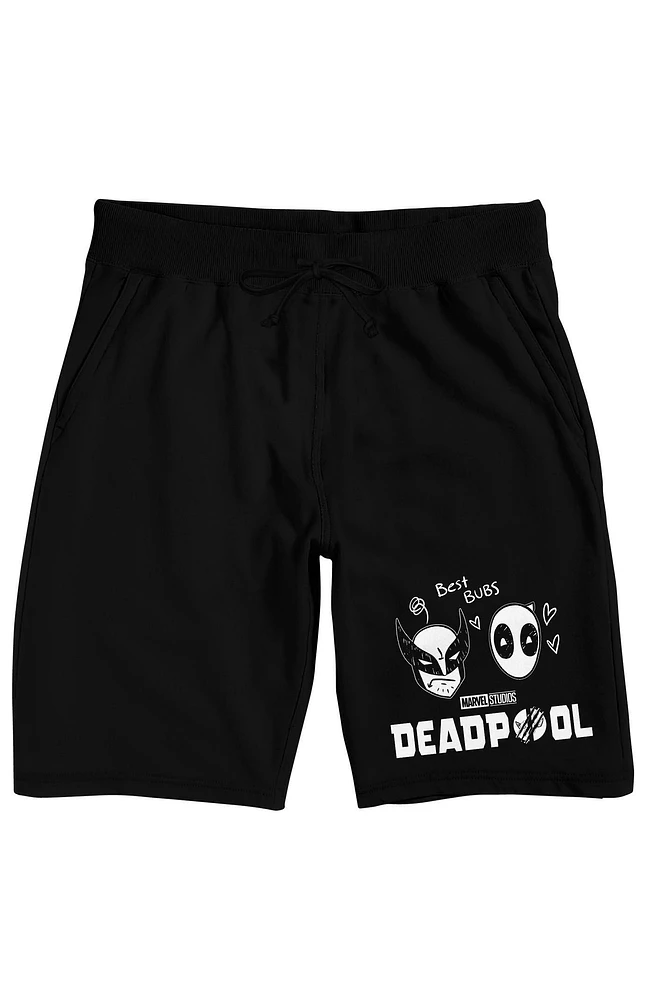 Deadpool and Wolverine Head Pen Art Shorts