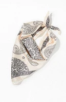 LA Hearts Ivory Tie Bandana Scarf