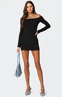 Edikted Rox Off Shoulder Mini Dress