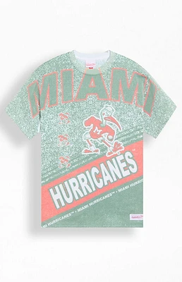 Mitchell & Ness NCAA Miami Hurricanes Playmaker T-Shirt