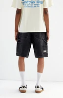 PacSun Black Baggy Denim Shorts