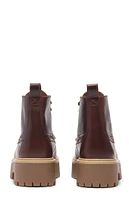 Timberland Women's Burgundy Stone Street Mid Lace-Up Boots