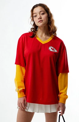 Wild Collective NFL x PacSun Kansas City Chiefs Mesh Long Sleeve Jersey