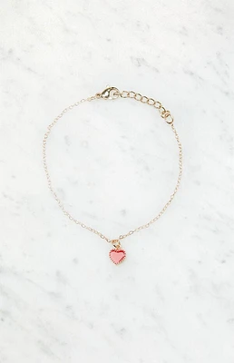 John Galt Red Heart Bracelet