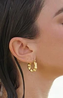 Ellie Vail Waverly Bamboo Hoop Earrings