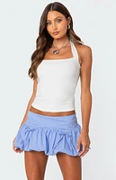 Edikted Marisol Straight Neck Halter Top