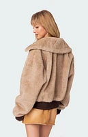 Edikted Ashton Faux Fur Jacket