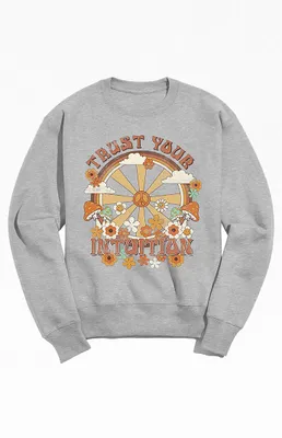 Gray Intuition Crew Neck Sweatshirt