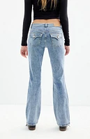 PacSun Stretch Medium Indigo Low Rise Bootcut Jeans