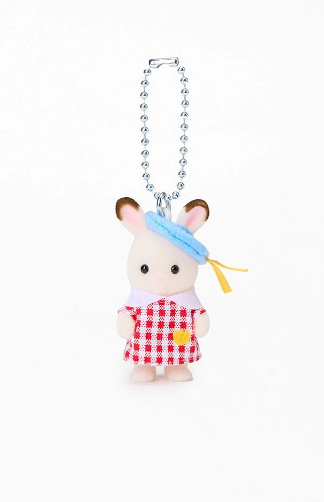 CALICO CRITTERS Nursery Chocolate Rabbit Baby Keychain