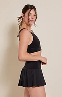 PAC 1980 WHISPER Active Dropped Waist Pleated Mini Skort