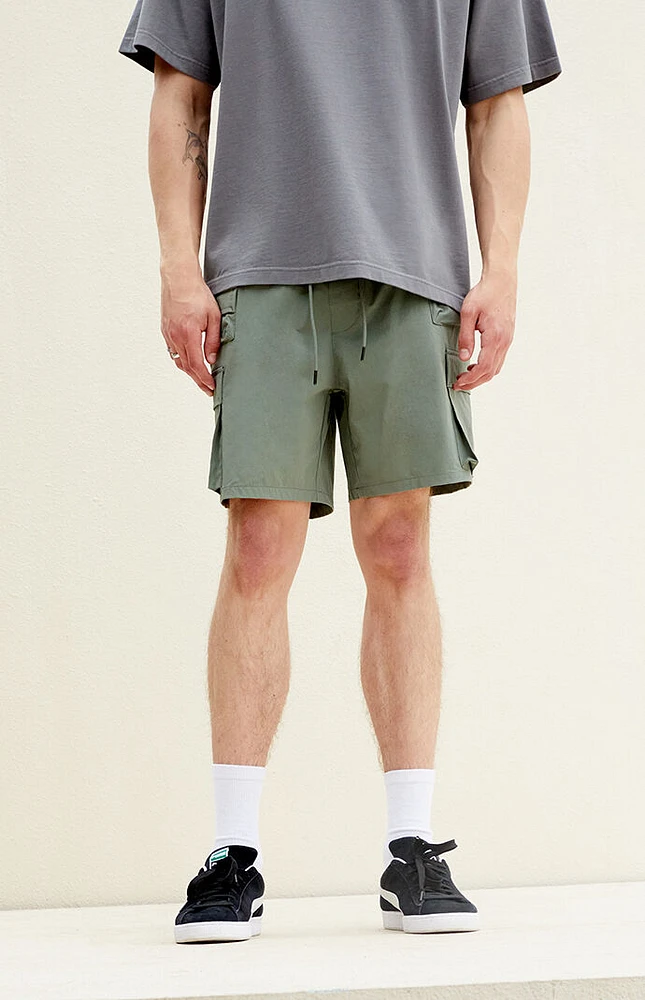 PacSun Green Cargo Shorts