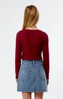 PacSun Kids Long Sleeve Ribbed Top