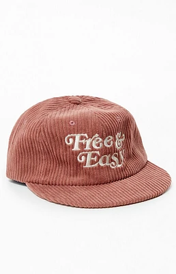 Free & Easy Mauve Fat Corduroy Hat