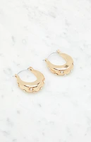 LA Hearts Starburst Hoop Earrings