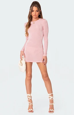 Edikted Alaric Open Back Mini Dress