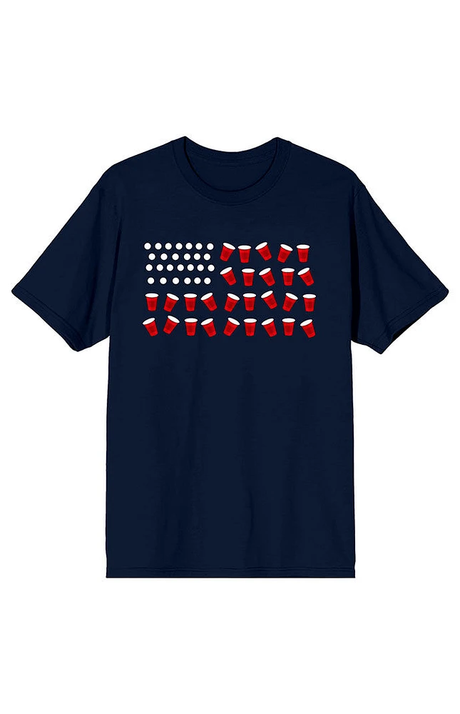 Beer Pong Flag T-Shirt