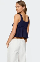 Edikted Alesia Tie Front Tank Top