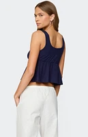 Edikted Alesia Tie Front Tank Top